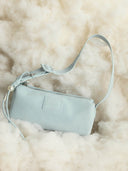 (Bubblegum Blue)Pearl Cylinder Pillow Bag -TENERA Suede Collection - TENERA
