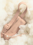 (Misty Pink)Pearl Cylinder Pillow Bag -TENERA Suede Collection - TENERA