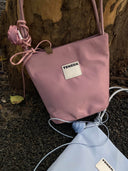 (Rubber Blush)Nylon Bucket Rose BagTENERA Recycled Nylon - TENERA