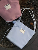 (Mist Blue)Nylon Bucket Rose Bag-TENERA Recycled Nylon - TENERA