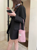 (Rubber Blush)Nylon Bucket Rose BagTENERA Recycled Nylon - TENERA