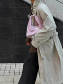 (Lilac)Classic Hobo Bag - TENERA Velvet Collection - TENERA