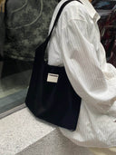 (Black)Tote Bag-TENERA Vintage Collection - TENERA