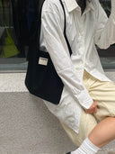 (Black)Tote Bag-TENERA Vintage Collection - TENERA