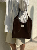 (Chocolate)Tote Bag-TENERA Vintage Collection - TENERA