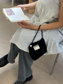 (Black Velvet)Pearl Bag -TENERA Velvet Collection - TENERA