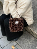 (Leopard Pattern)Pearl Bag-Faux Fur Collection - TENERA