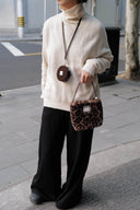 (Leopard Pattern)Pearl Bag-Faux Fur Collection - TENERA