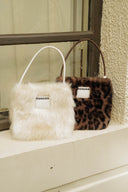 (Silver Fox)Pearl Bag-Faux Fur Collection - TENERA