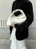 (Ivory Velvet)Classic Hobo Bag - TENERA Velvet Collection - TENERA