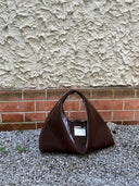 (Chocolate Velvet)Classic Hobo Bag - TENERA Velvet Collection - TENERA