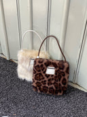 (Leopard Pattern)Pearl Bag-Faux Fur Collection - TENERA