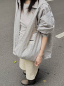 (Lunar Silver)Ballerina Linen Shoulder Bag-TENERA Ballerina Collection - TENERA