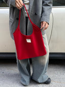 (Red)Tote Bag-TENERA Vintage Collection - TENERA