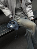 (Denim Blue)Mini Hobo Bag-TENERA Denim Collection - TENERA