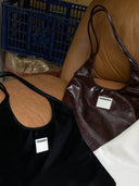 (Black)Tote Bag-TENERA Vintage Collection - TENERA