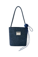 (Denim Blue)Sweetheart Rose Bucket Bag-TENERA Denim Collection