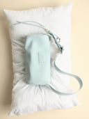 (Bubblegum Blue)Pearl Cylinder Pillow Bag -TENERA Suede Collection - TENERA