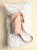 (Misty Pink)Pearl Cylinder Pillow Bag -TENERA Suede Collection - TENERA