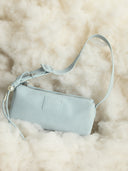 (Bubblegum Blue)Pearl Cylinder Pillow Bag -TENERA Suede Collection - TENERA