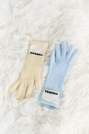 (Creamy Yellow)Faux Fur Gloves-TENERA Accessories Collection
