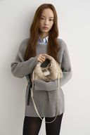 (Bambi Print)Eco Fur Mini Hobo-TENERA Faux Fur Collection