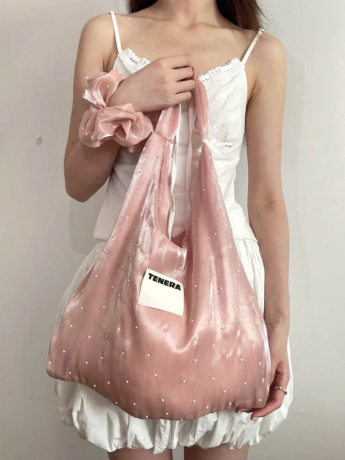 Shoulder Bag-Special Edition-Ballerina Pink-Pearls – TENERA