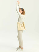 (Buttercream Jazz)Vintage Shoulder Tote-TENERA City Retro Collection - TENERA