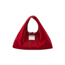 (Red Velvet)Small Tote HOBO Bag - TENERA Velvet Collection