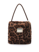 (Leopard Pattern)Pearl Bag-Faux Fur Collection