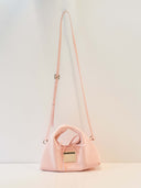 （Candy Pink）Minihobo crossbody bag-TENERA Oil Wax Series