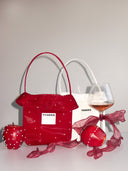 (Diamond White)Velvet Flower Mini Bucket-TENERA Qixi Limited