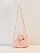 （Candy Pink）Minihobo crossbody bag-TENERA Oil Wax Series