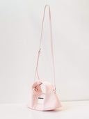 （Candy Pink）Minihobo crossbody bag-TENERA Oil Wax Series