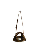 Mini Hobo Crossbody Bag-Leopard Print