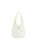 Mesh Hobo Shoulder Bag-Lemon Yellow