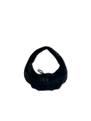 Ballet Ring Hobo Bag-Velvet Black
