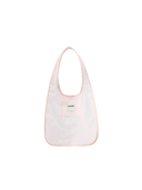 Mesh Hobo Shoulder Bag-Sakura Pink