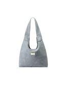 Suede Hobo Shoulder Bag-Aviation Blue