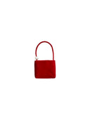 (Velvet Red)Velvet Mini Pearl Bag Charm-TENERA Accessories Collection