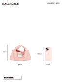 （Candy Pink）Minihobo crossbody bag-TENERA Oil Wax Series