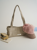 Suede Tofu Bag-Grey
