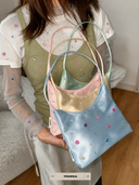 Satin Mini Shoulder Bag-Champagne Gold