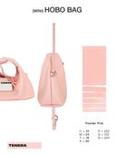 （Candy Pink）Minihobo crossbody bag-TENERA Oil Wax Series