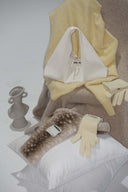 (Ivory Velvet)Classic Hobo Bag - TENERA Velvet Collection