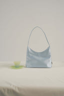 (Blue)TENERA Satin Shoulder Bag
