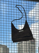 (Moss Green)Suede Fringe Baguette Bag-TENERA Boho Collection