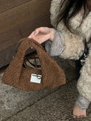 (Mocha Brown)Small Hobo Bag-TENERA Handwoven Suede Collection