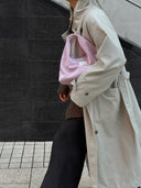 (Lilac)Classic Hobo Bag - TENERA Velvet Collection - TENERA