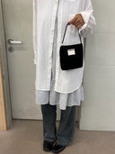 (Black Velvet)Pearl Bag -TENERA Velvet Collection - TENERA